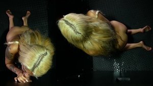 Gloryhole Secrets: Blonde Gia Takes it in the Bald Pussy