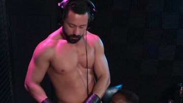 RagingXXX. - Sizable-dicked DJs in a pre-party suck