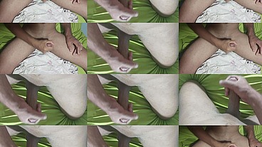 Bati uma punheta e gozei gostoso