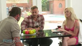 Sexy Blonde Lexi Lore Loves Riding Two Dicks