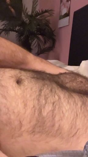 Handsome daddy gets horny before bed and needs to handle his boner   Clip 1