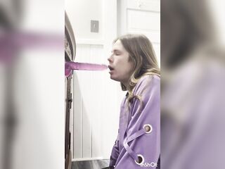 Concupiscent femboy kitty plays with her butt