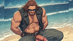 Handsome Hunks Night Beach (ai)
