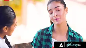 College Girls On Fire - Emotional Roller Coaster Ride With Two Hot Blondes - Ember Snow And Emily Willis