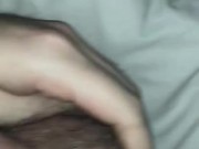 Cute teen caught jerking off