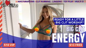 Big Clit Energy - Solo Finger & Vibe CLOSE UP Masturbation