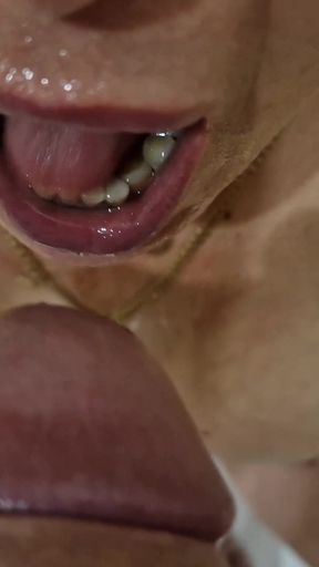 Pissing in my stepmother's mouth and on her nice tits   Clip 2