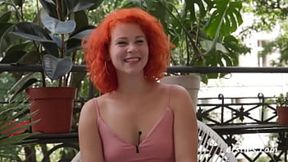 Redhead Helena ravishes balcony railing, bathtub, droid dick&#x1F346;, anal&#x1F44C;, and sloppy jizz