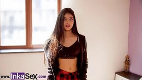 Latina petite, shy 18 years old gets fucked by morbid stranger from Peru.