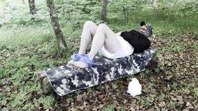 Diaper change in the forest