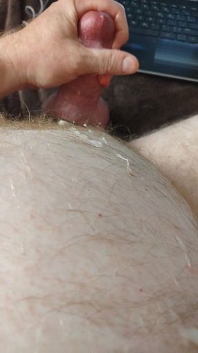 Cumming after a long edging session