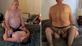Mature MILF Peggy Sue deepthroats cock and gets pegged