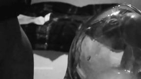 Huge cumshot in a small wine glass
