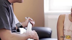 Old4k. granddad and teen feel spark inbetween them and make enjoy