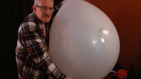 149) Two Giant Round Balloons, One 17" Round Balloon Pop Fun