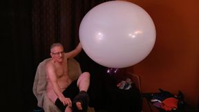 149) Two Giant Round Balloons, One 17" Round Balloon Pop Fun