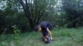 Outdoor Penis Masturbation with Ejaculation