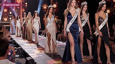 The miss pageant became wild sex and debauchery in front of everyone in the audience [AI-generated]