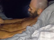 Shooting my load watching BBW get anal fuck