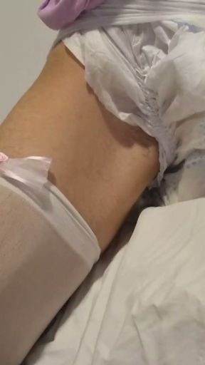 ABDL Diaper Sissy Humping A Pillow   Clip 1