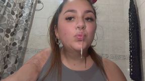 Runny mucus in the bathroom