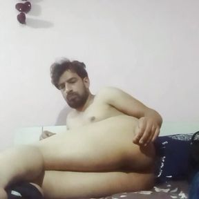 Asian boy masturbating