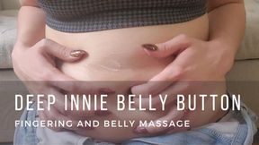 Deep Innie Belly Button Fingering and Belly Massage