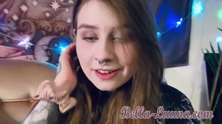 German Tattoo Bitch FUCKS HARD and cums LOUD!