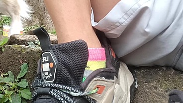 Freeballing on public and show public cock