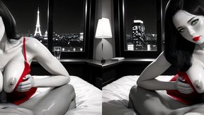 sex with girl in red dress (side-by-side vr) ~ ai-generated