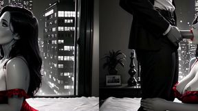 sex with girl in red dress (side-by-side vr) ~ ai-generated