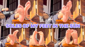 Soles of my feet in the sun