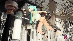 Busty Sci-Fi Babe Bound Pleasured by Machine in Lab Experiment