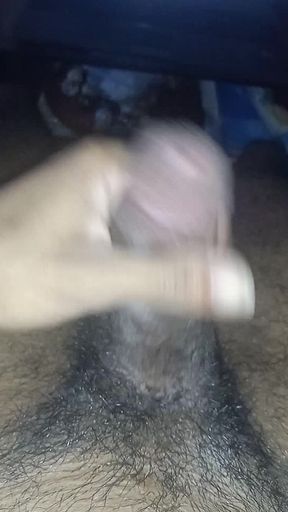 Jim jerks off his cock