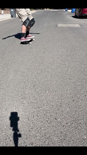 The streets are for skateboarding.