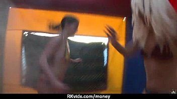 Amateur girl accepts cash for sex from stranger 29