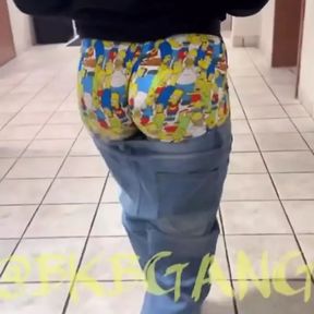 Fat booty thug sagging