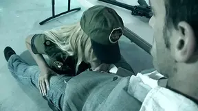 Ciara Bugatti gets frisky with a suspect as she gives a horny blowjob.