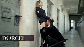 ”The prison guards keep busy at work”