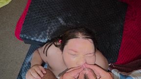 my face and throat also need to be sodomized, and i want you to cum inside my nose