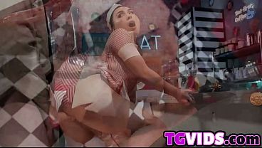 Waitress Ember Fiera Welcoming Her Military Husband