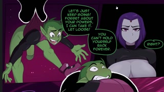 Beast Boy goes Horny Mode on Thicc Raven..