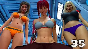 Stranded In Space – Busty Teens Play Strip Poker For Huge 3D Cocks & Massive Cumshots