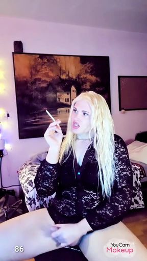 Stroking and Smoking Kylie Rey