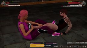 Taleena VS Lord Jerle (Naked Fighter 3D)