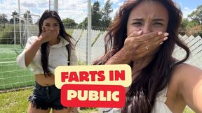 Farting at the soccer club with my friend