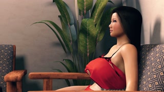 Breast Expansion - Teen with Slowly Growing Boobs in the Sun