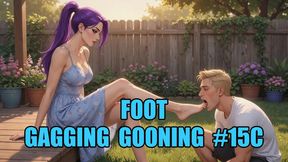 Foot Gagging Gooning #15C: Toe-Shoving Trance (Animated, Music)
