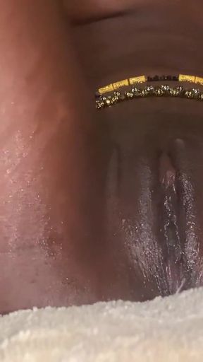 Hot ebony babe browngurl234 having alone time masturbating   Clip 1