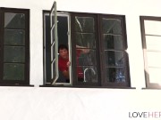 LoveHerFeet - Sexy Blonde Teen With Perfect Ass Rides a Large Cock